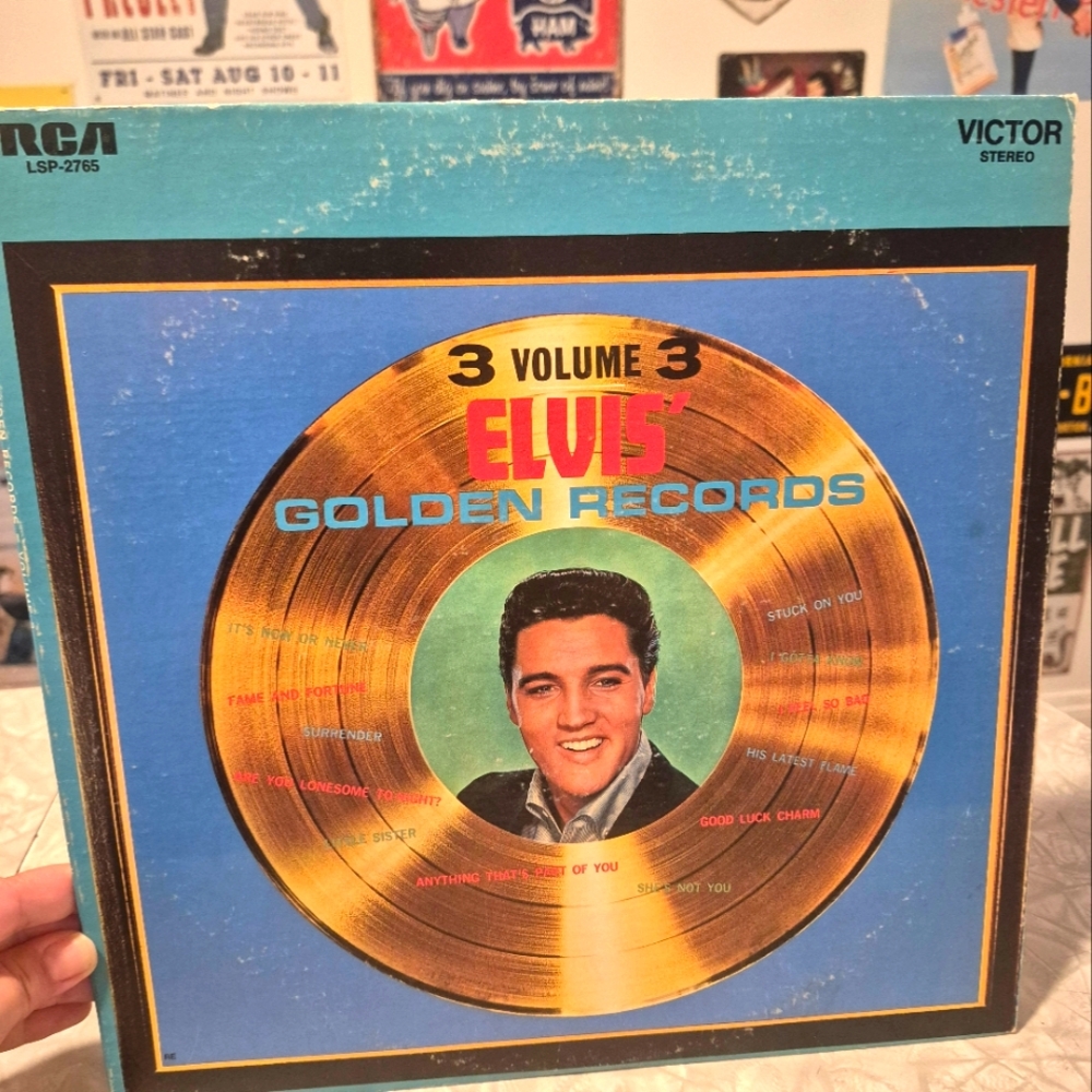 Vintage Elvis Golden Records Volume 3 Vinyl